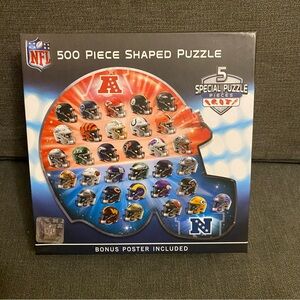 MasterPieces 500 Piece Sports Jigsaw Puzzle - NFL Helmet Shaped (NEW)